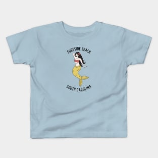 Surfside Beach South Carolina Mermaid Kids T-Shirt